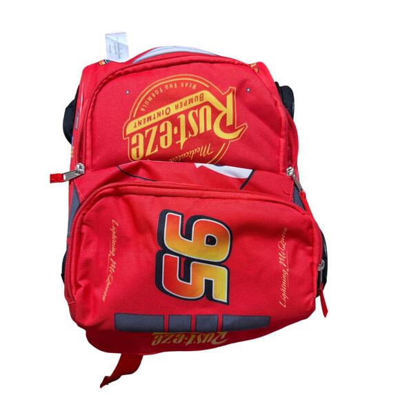 Disney Lightning McQueen Car Shaped Toddler Size Backpack 95 Rusteze - Picture 1 of 7